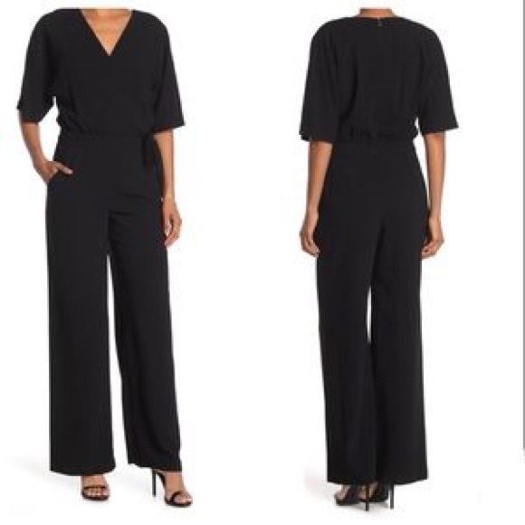 Trina Turk KAI Black Tie-Waist Jumpsuit - Picture 7 of 14
